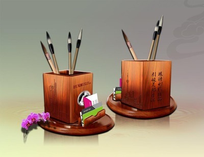 【木質(zhì)筆筒擺件工藝品 周年慶紀念品禮品】價格,廠家,圖片,木質(zhì)、竹質(zhì)工藝品,永銀文化創(chuàng)意產(chǎn)業(yè)發(fā)展有限責任公司-